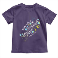 World Down Syndrome Day Made With A Little Extra Toddler T Shirt March 21 DNA Flower
