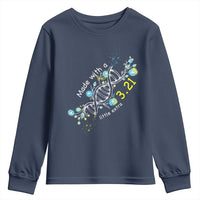 World Down Syndrome Day Made With A Little Extra Youth Sweatshirt March 21 DNA Flower