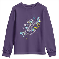 World Down Syndrome Day Made With A Little Extra Youth Sweatshirt March 21 DNA Flower