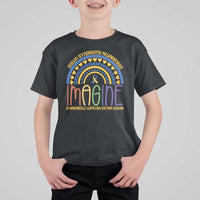 Down Syndrome Awareness T Shirt For Kid Imagine A Rainbow With An Extra Color Heart Rainbow