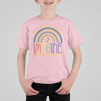 Down Syndrome Awareness T Shirt For Kid Imagine A Rainbow With An Extra Color Heart Rainbow