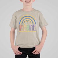 Down Syndrome Awareness T Shirt For Kid Imagine A Rainbow With An Extra Color Heart Rainbow