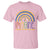 Down Syndrome Awareness T Shirt Imagine A Rainbow With An Extra Color Heart Rainbow