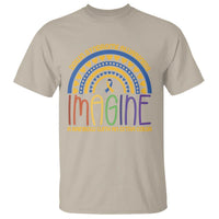 Down Syndrome Awareness T Shirt Imagine A Rainbow With An Extra Color Heart Rainbow
