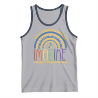 Down Syndrome Awareness Tank Top Imagine A Rainbow With An Extra Color Heart Rainbow
