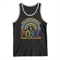 Down Syndrome Awareness Tank Top Imagine A Rainbow With An Extra Color Heart Rainbow