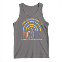 Down Syndrome Awareness Tank Top Imagine A Rainbow With An Extra Color Heart Rainbow
