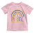 Down Syndrome Awareness Toddler T Shirt Imagine A Rainbow With An Extra Color Heart Rainbow