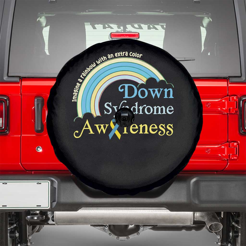 Down Syndrome Awareness Spare Tire Cover Imagine A Rainbow With An Extra Color