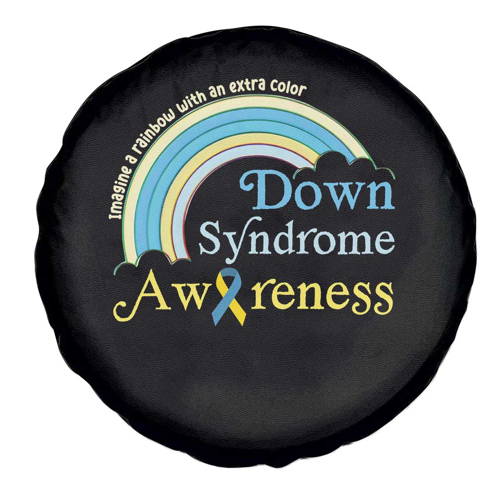 Down Syndrome Awareness Spare Tire Cover Imagine A Rainbow With An Extra Color