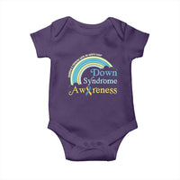Down Syndrome Awareness Baby Onesie Imagine A Rainbow With An Extra Color
