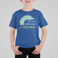 Down Syndrome Awareness T Shirt For Kid Imagine A Rainbow With An Extra Color