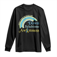Down Syndrome Awareness Long Sleeve Shirt Imagine A Rainbow With An Extra Color