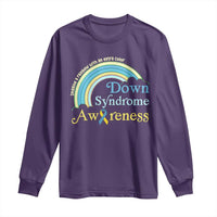 Down Syndrome Awareness Long Sleeve Shirt Imagine A Rainbow With An Extra Color