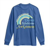Down Syndrome Awareness Long Sleeve Shirt Imagine A Rainbow With An Extra Color
