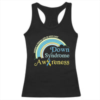 Down Syndrome Awareness Racerback Tank Top Imagine A Rainbow With An Extra Color