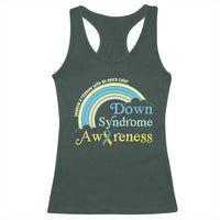 Down Syndrome Awareness Racerback Tank Top Imagine A Rainbow With An Extra Color