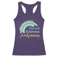 Down Syndrome Awareness Racerback Tank Top Imagine A Rainbow With An Extra Color