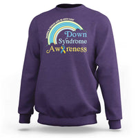 Down Syndrome Awareness Sweatshirt Imagine A Rainbow With An Extra Color