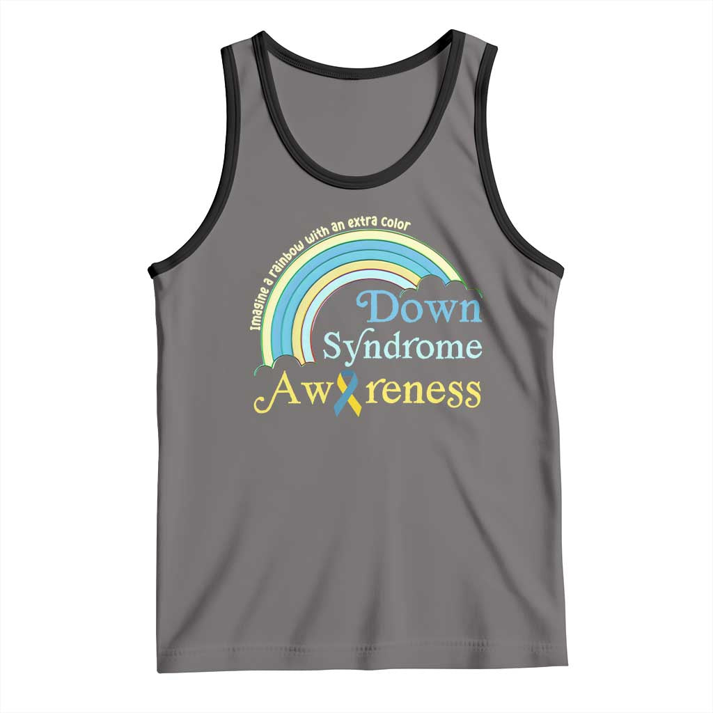 Down Syndrome Awareness Tank Top Imagine A Rainbow With An Extra Color