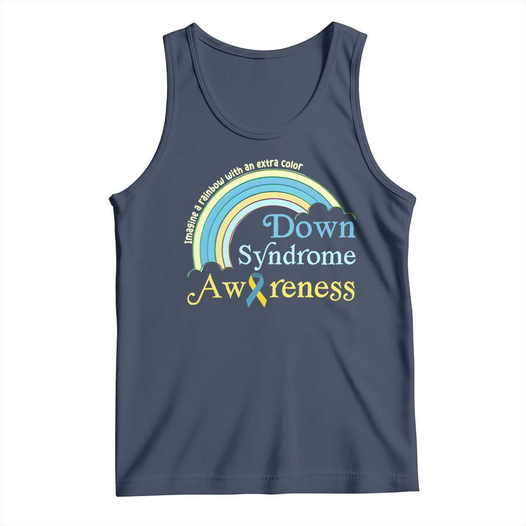 Down Syndrome Awareness Tank Top Imagine A Rainbow With An Extra Color
