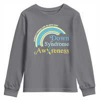 Down Syndrome Awareness Youth Sweatshirt Imagine A Rainbow With An Extra Color
