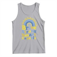 Down Syndrome Awareness Tank Top Brave Strong Smart Capable Rainbow