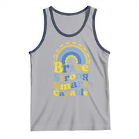 Down Syndrome Awareness Tank Top Brave Strong Smart Capable Rainbow