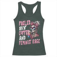 Fueled By Coffee And Feminist Rage Racerback Tank Top Feminism Coffee Lovers