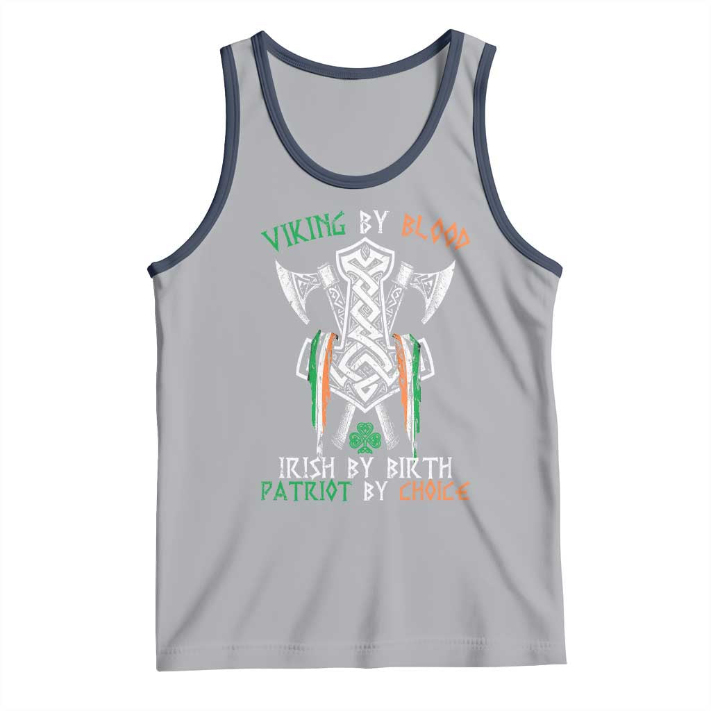 Viking By Blood Irish By Birth Patriot By Choice Tank Top Irish Viking Axes Celtic Knot