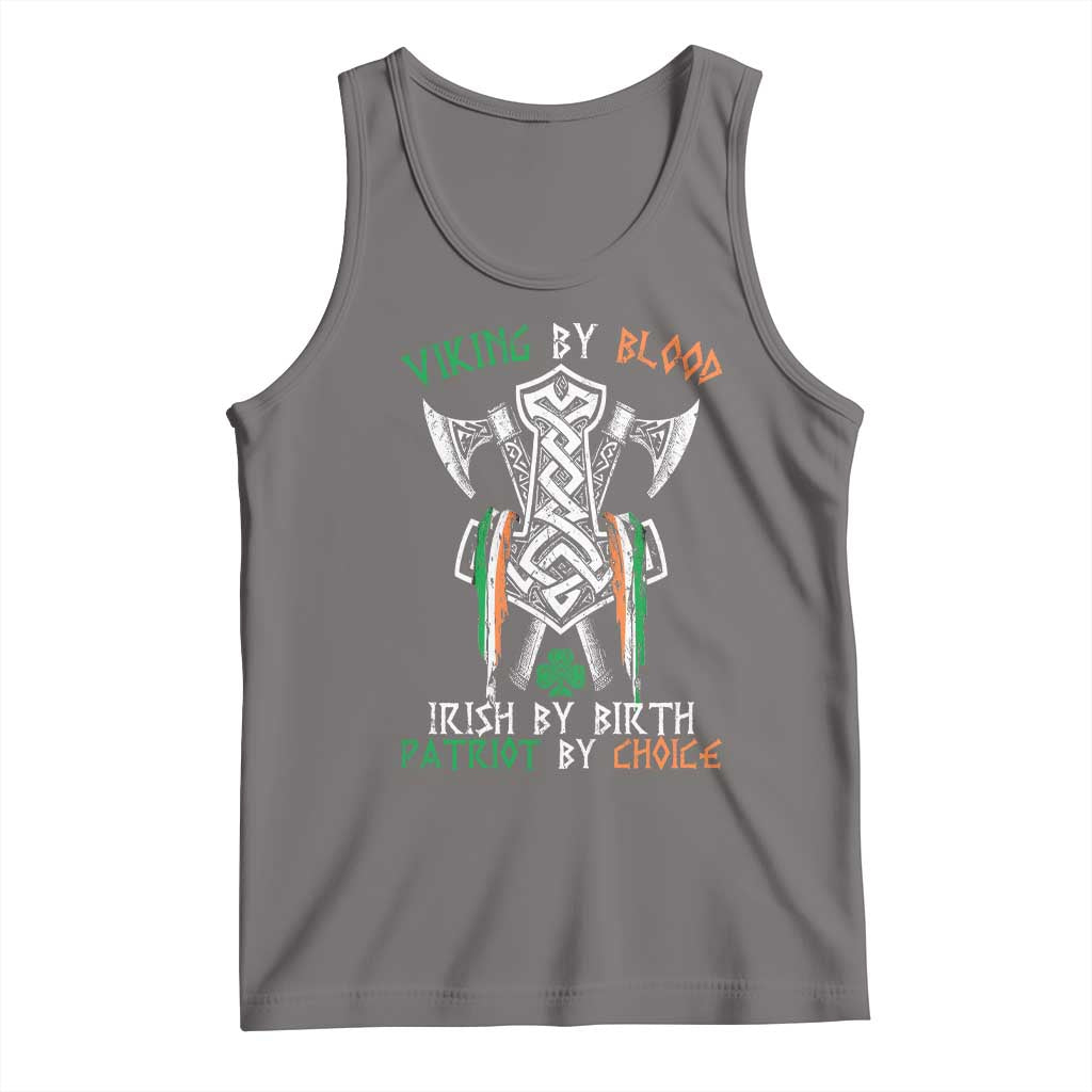 Viking By Blood Irish By Birth Patriot By Choice Tank Top Irish Viking Axes Celtic Knot