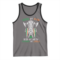 Viking By Blood Irish By Birth Patriot By Choice Tank Top Irish Viking Axes Celtic Knot