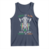 Viking By Blood Irish By Birth Patriot By Choice Tank Top Irish Viking Axes Celtic Knot