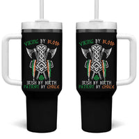 Viking By Blood Irish By Birth Patriot By Choice Tumbler With Handle Irish Viking Axes Celtic Knot