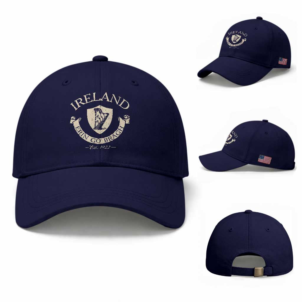 Ireland Erin Go Bragh Est 1922 Baseball Cap Irish Pride Vintage Harp