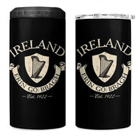 Ireland Erin Go Bragh Est 1922 4 in 1 Can Cooler Tumbler Irish Pride Vintage Harp