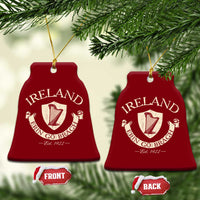 Ireland Erin Go Bragh Est 1922 Ceramic Ornament Irish Pride Vintage Harp - Wonder Print Shop