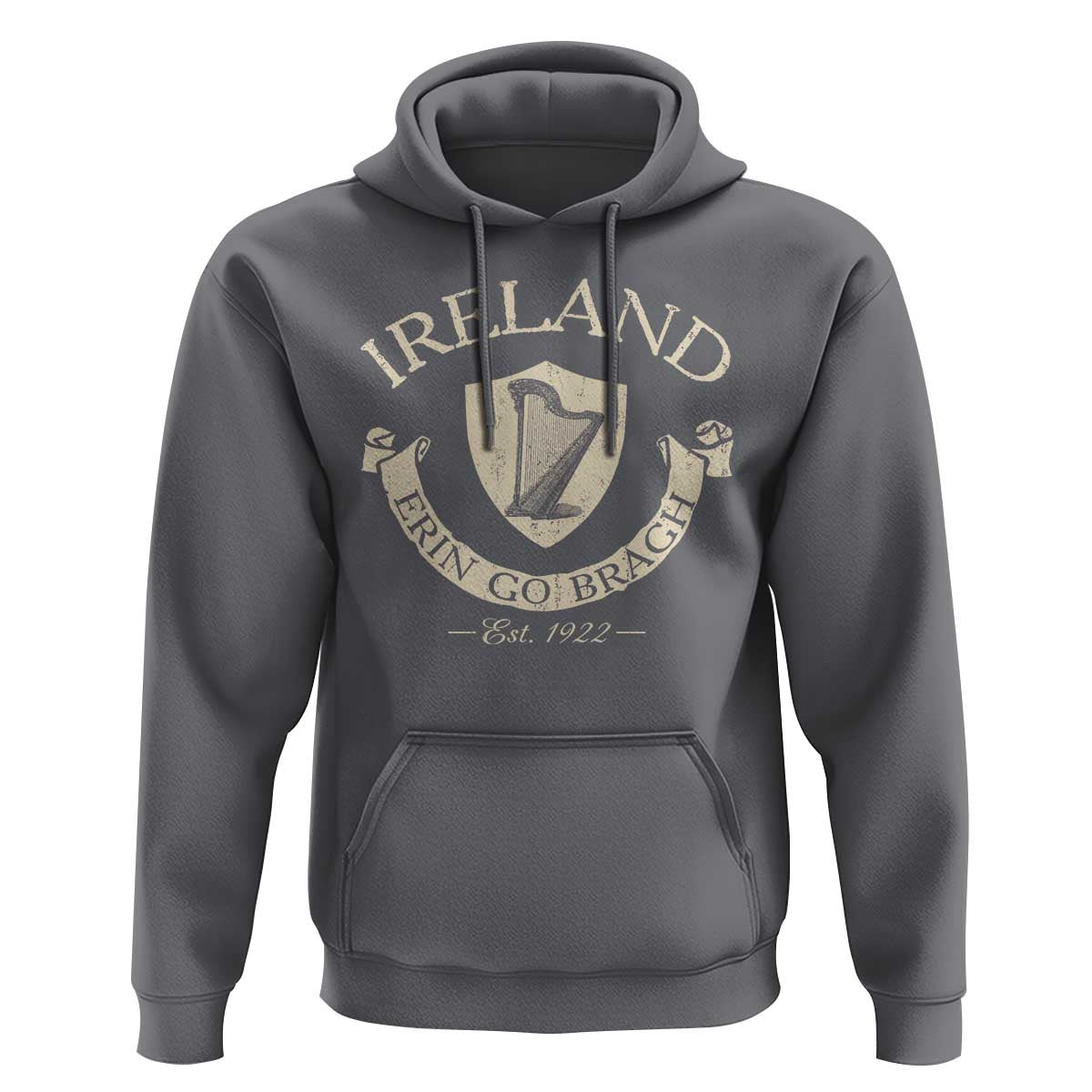 Ireland Erin Go Bragh Est 1922 Hoodie Irish Pride Vintage Harp