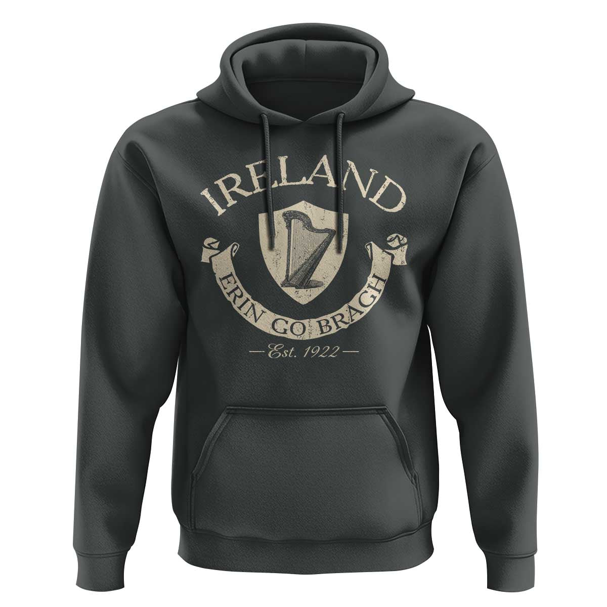 Ireland Erin Go Bragh Est 1922 Hoodie Irish Pride Vintage Harp