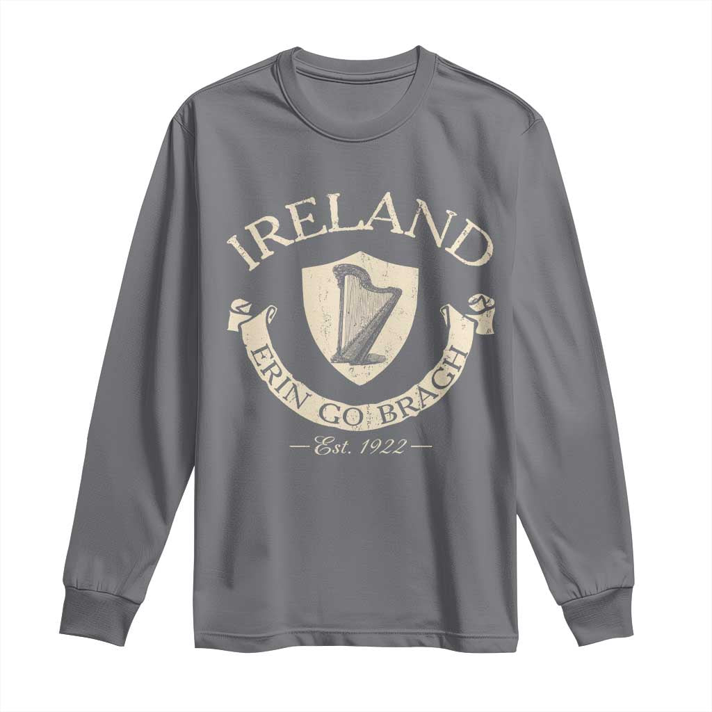 Ireland Erin Go Bragh Est 1922 Long Sleeve Shirt Irish Pride Vintage Harp