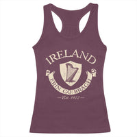 Ireland Erin Go Bragh Est 1922 Racerback Tank Top Irish Pride Vintage Harp