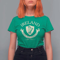 Ireland Erin Go Bragh Est 1922 T Shirt For Women Irish Pride Vintage Harp