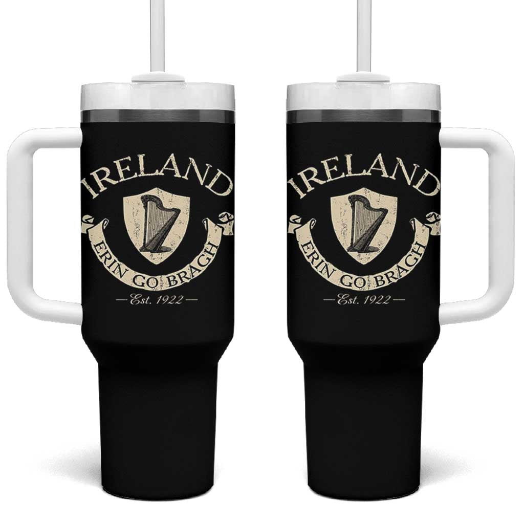 Ireland Erin Go Bragh Est 1922 Tumbler With Handle Irish Pride Vintage Harp