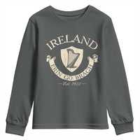 Ireland Erin Go Bragh Est 1922 Youth Sweatshirt Irish Pride Vintage Harp
