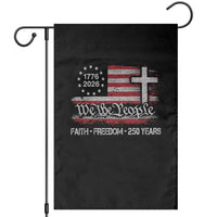 Faith Freedom 250 Years Garden Flag Christian USA 250th Anniversary