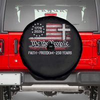 Faith Freedom 250 Years Spare Tire Cover Christian USA 250th Anniversary