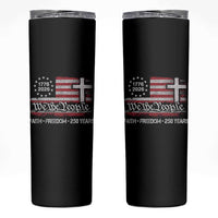 Faith Freedom 250 Years Skinny Tumbler Christian USA 250th Anniversary