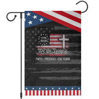 Faith Freedom 250 Years Garden Flag Christian USA 250th Anniversary