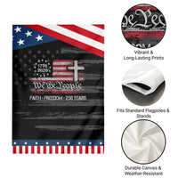 Faith Freedom 250 Years Garden Flag Christian USA 250th Anniversary