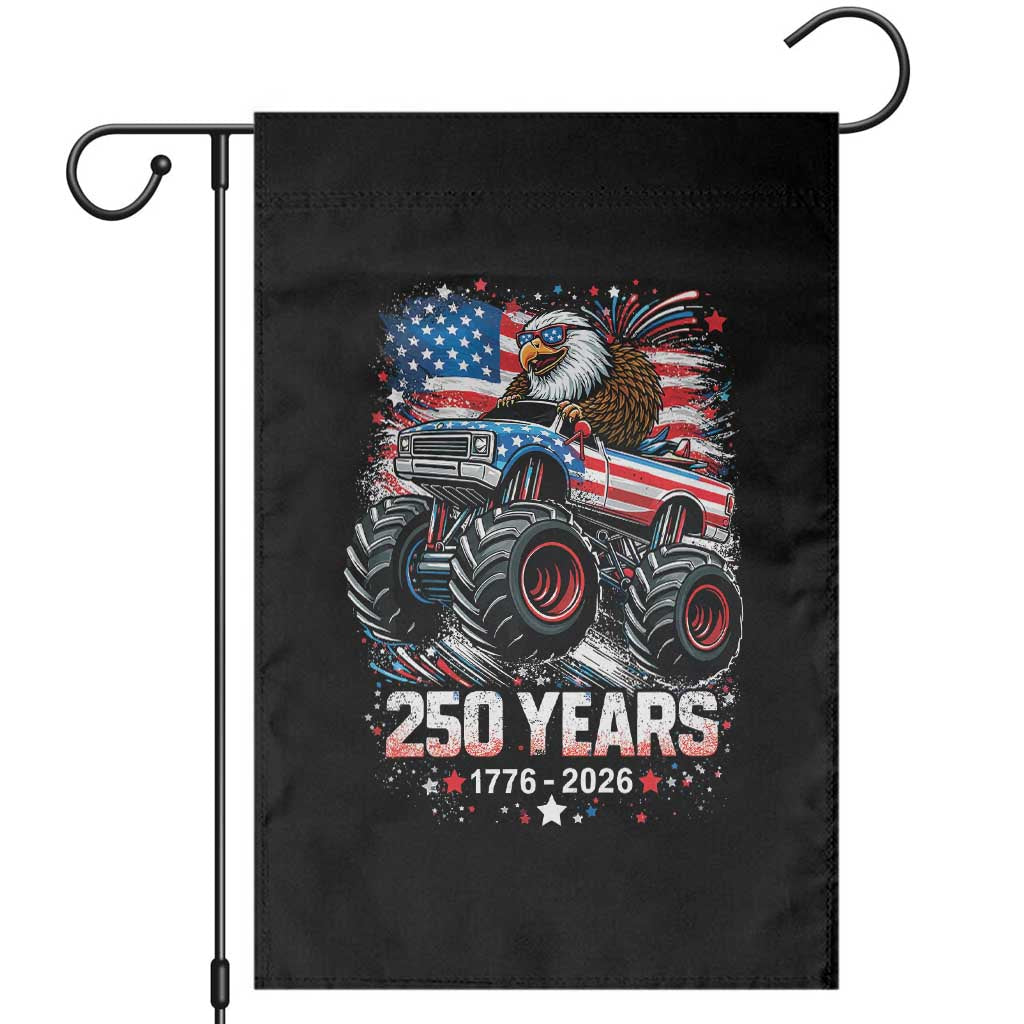 USA 250th Anniversary 250 Years 1776 2026 Monster Truck Eagle Garden Flag